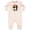 Natural Heather, variant on Surfing Retro Sunset for Surfer Baby Fleece Romper