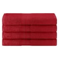thumbnail image 2 of BNM Eco-Friendly Cotton Bath Towel Set of 4, Cranberry, 2 of 5