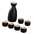 thumbnail image 1 of Juego de Sake de cerámica, Juego de Tazas de Sake de cerámica con 6 Tazas, Regalos, Bebida de Sake Creativa Tradicional para la Cocina, Fiesta del té Negro, 1 of 8