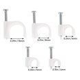thumbnail image 2 of 500Pcs Square Cable Clips Cable Management Clips Steel Nail Various Cable Clips, 2 of 9