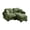 Green, variant on Bocarali Home Chenille Cloud L-Shaped Loveseat Sofa w/ Ottoman, Cream Beige