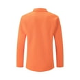 thumbnail image 5 of UVEASISHA Golf Shirts for Men Long Sleeve Soft Waffle Knit Pullover Business Casual Button Up Lapel Knitted Shirt 2025 Fashion Fall Tops On Sale Orange XXL, 5 of 6