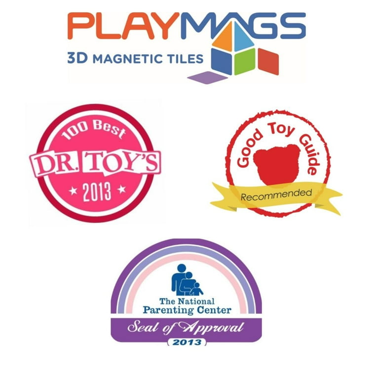 Playmags 28 Piece Dome Set: Now with Stronger Magnets, Sturdy, Super  Durable with Vivid Clear Color Tiles. - Toys 4 U