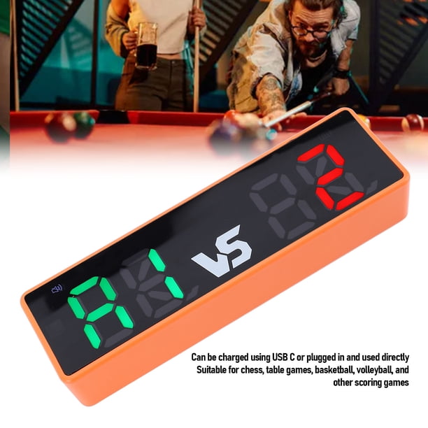 Generisch Tableau d'affichage de billard, tableau d'affichage de billard, scorer, garde de score, compteur de points facile à lire et clair pour raquettes et accessoires Generisch Tableau d'affichage de billard, tableau d'affichage de billard, scorer, garde de score, compteur de points facile à lire et clair pour raquettes et accessoires
