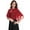 Red, variant on Soft Chiffon Shawl Wraps Shrug for Evening Dress Wedding Vintage Style Cape for Women