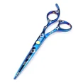 thumbnail image 6 of 1pcs Teeth Clipper 5.5 inch blue cherr  6 Inch Hair Scissors Hair Thinning Cutting Clipper Barber Scissor Hair Shears Professional Barber Shop Hairdressing Scissors, 6 of 6