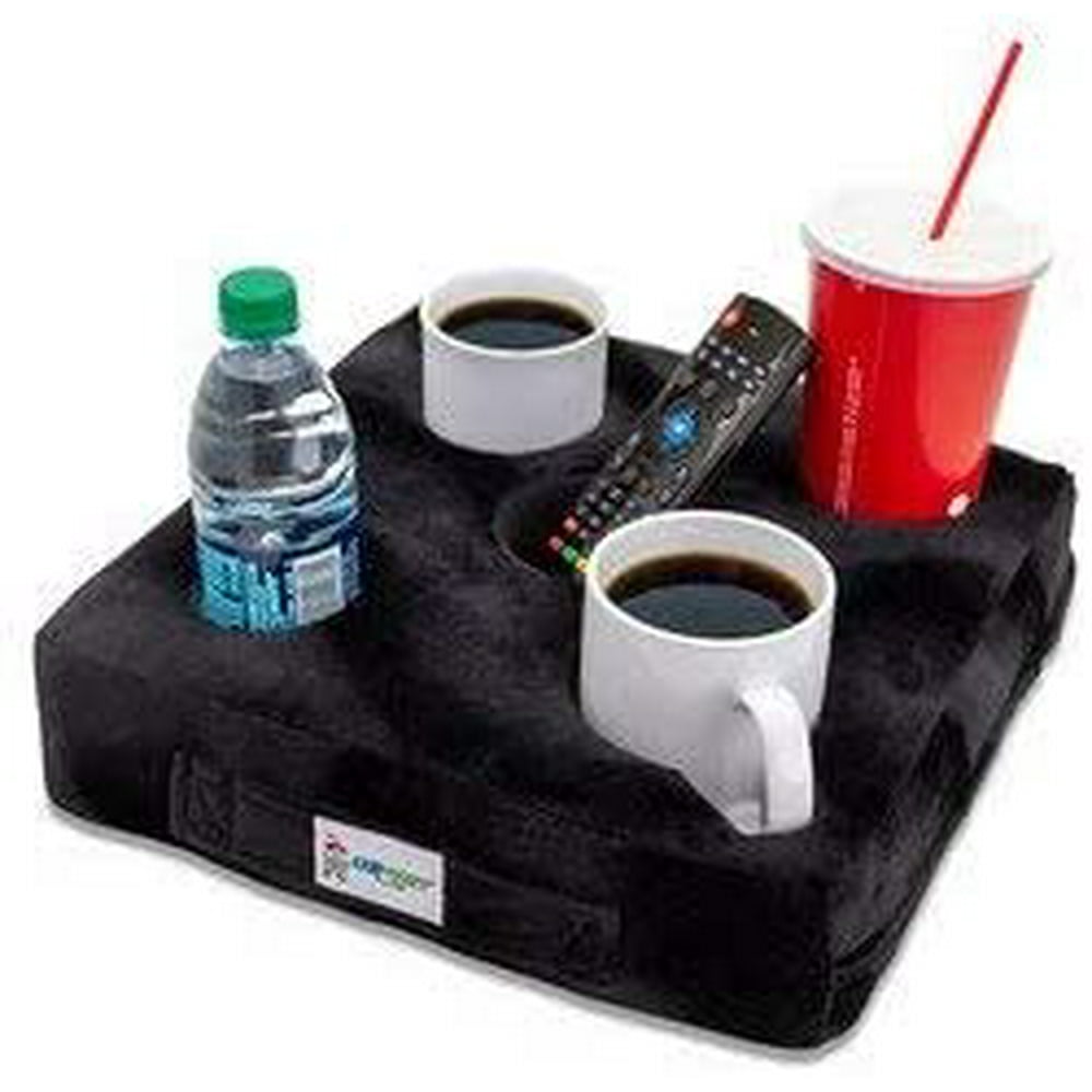 Cup Cozy Deluxe Pillow (Black) As Seen on TV The world's BEST cup holder! Keep your drinks