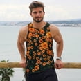 thumbnail image 5 of Rocae Daisies for Men's Workout Tank Top Men's Running Tank Top Dry Fit Athletic Workout Tank TopsSmall, 5 of 9