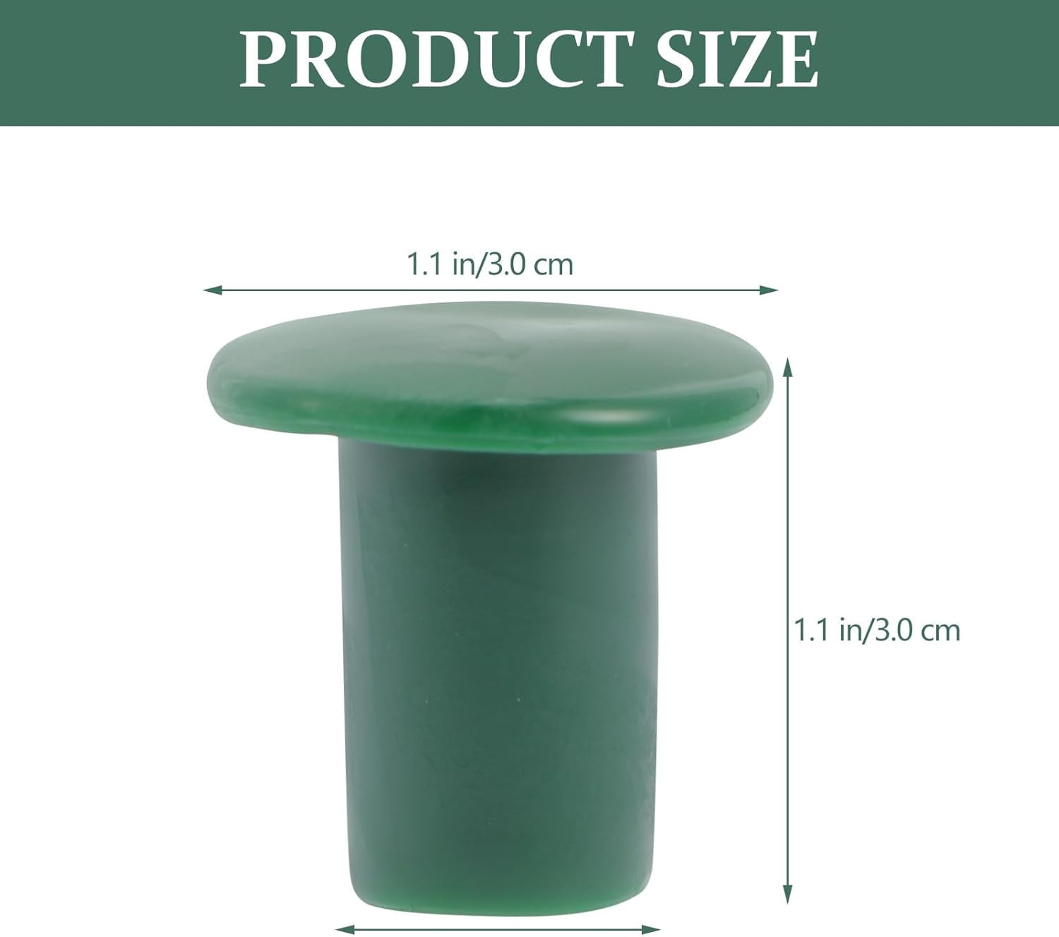 ABCISI 36Pcs Garden Safety Cane Caps Plastic Mushroom Rebar Safety Caps Tube Screw on Rebar Stakes for Garden Canes Green