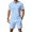 Blue, variant on Summer Two Piece Casual Short Sleeve Shirt and Shorts Outfit for Daily Wear Tuxedo Colors Suite for Man Men Suits Slim Fit Prom Suits Men Boys Suit Jacket Mens Patterned Suit Suit Mens Slim