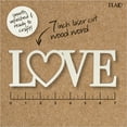 thumbnail image 4 of (5 pack) Plaid Unpainted Wood Surface Word, Love, 7", 4 of 8