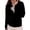 Black, variant on Women's Casual Mesh Zip Up Hoodie Long Sleeve Sunscreen Jacket for Summer Outdoor White M