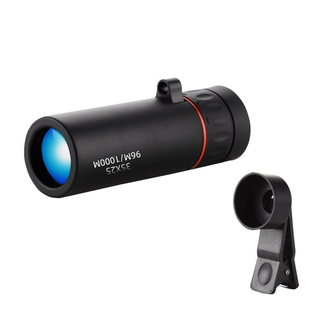 Mini prismáticos portátiles para teléfono, telescopio monocular