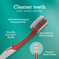 thumbnail image 2 of GuruNanda Gentle Giant Toothbrush with Dual Action Flossing Spiral Bristles - Ergo Dexa Grip - Helps in Teeth Whitening, BPA Free, (4 Count), 2 of 9