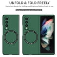 thumbnail image 3 of Allytech Magntic Case for Samsung Galaxy Z Fold 3, Compatible with Magsafe Wireless Charging Support Drop Proof Anti-Scratch Shockproof Slim Case Cover for Samsung Galaxy Z Fold 3 - Deep Green, 3 of 9