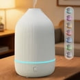 thumbnail image 1 of Difusor De Aceite Esencial De 100 ml, Humidificador De Vapor Frío, con Luz De 7 Colores Y Función De Apagado Automático, Adecuado para El Hogar, La Oficina Y El Dormitorio. (Negro), 1 of 10