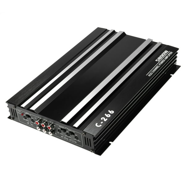 Amplificador de poder Amplificador de audio para automóvil de 4 canales Amplificador de alta potencia de 5800 W Amplificador de potencia de cuatro vías ultradelgado de 12,0 V Clase A/B