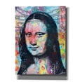 thumbnail image 1 of Epic Graffiti 'Mona Lisa with David on Top' by Dean Russo, Giclee Canvas Wall Art, 12"x16", 1 of 8