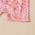 thumbnail image 5 of TAIAOJING Toddler Girls Short Sleeve T Shirt Pullover Tops Floral Prints Shorts Outfits For 6-12 Months, 5 of 6