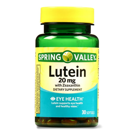 Spring Valley Lutein with Zeaxanthin Softgels, 20 mg, 30 Ct