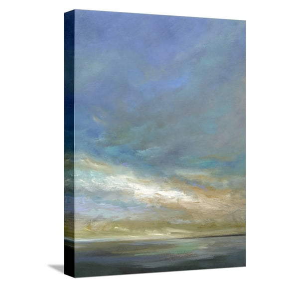 Art.com Coastal Clouds Triptych III Stretched Canvas Print Wall Art by Sheila Finch, 12" x 16"