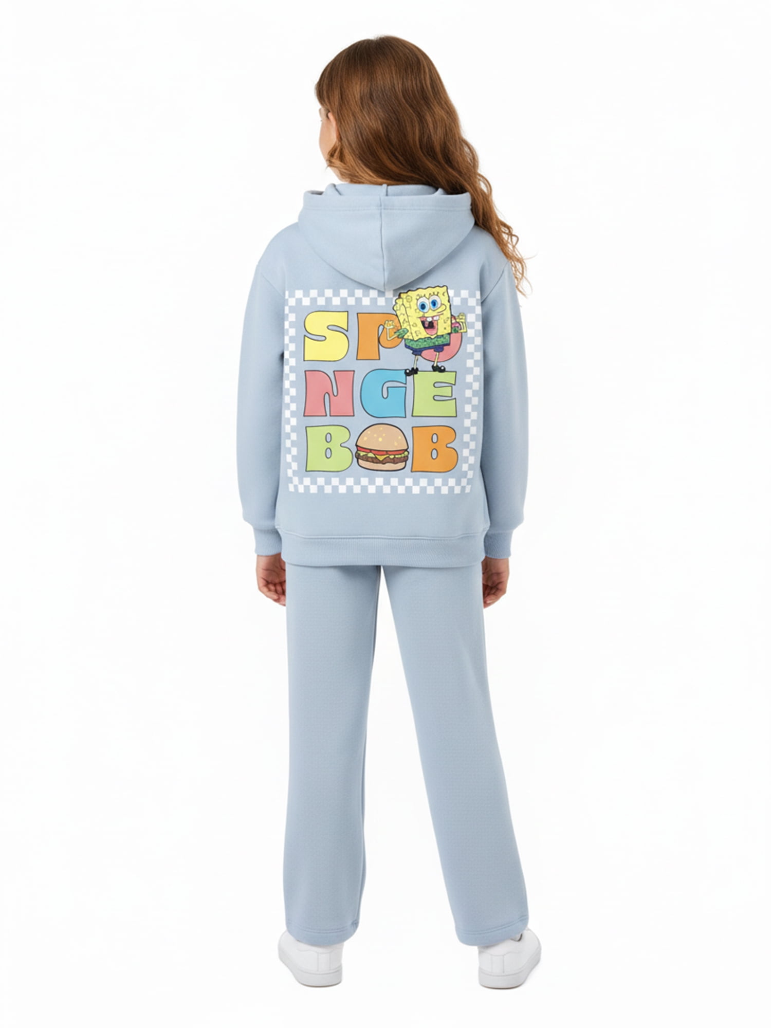 SpongeBob SquarePants Girls and Big Girls Eats Treats Graphic Sweatpants, Sizes 4-16