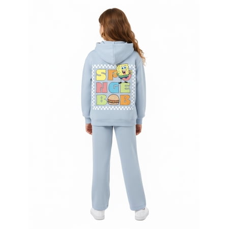 SpongeBob SquarePants Girls and Big Girls Summertime Fun Graphic Hoodie, Sizes 4-16