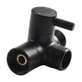 thumbnail image 4 of 3 Way T-Adapter G1/2 Shower Head Bracket Mount Valve Splitter Diverter Connector Black, 4 of 9