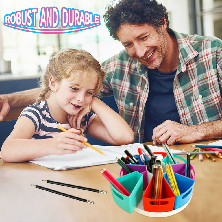  JoinJoy 12 Art Supply Organizer, Crayon Holder Kids Desk Organizer  Storage, Pencil Marker Art Caddy,Homeschool Supplies,Gift for Kids : Office  Products