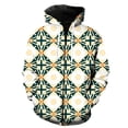 thumbnail image 1 of Sudadera con capucha y cremallera para hombre, estilo étnico exótico retro, informal, divertida, con estampado 3D de primavera, de gran tamaño, estilo hip hop, Harajuku, manga larga, 1 of 6