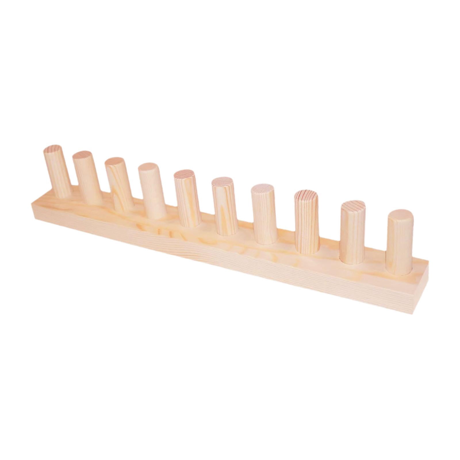 Sharprepublic Beginner Friendly Wooden Knitting Loom for Chunky Yarn Blanket Weaving DIY Craft