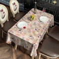 thumbnail image 6 of Beige Cow Checker Pattern Rectangle Tablecloth 60"x120",Waterproof Polyester Rectangle Table Cloth, Wipeable Spillproof Polyester Tablecloth for Dining, Camping, Indoor and Outdoor, 6 of 6