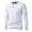 White, variant on Mens Long Sleeve, Mens Solid Color Casual Fitness Sport Permeability Button V- Neck Long Sleeve Top