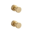 thumbnail image 1 of Kearding Ganchos para toallas adhesivos modernos para baño: gran capacidad de carga Potente colgador de cobre autoadhesivo Diseño moderno Dibujo Oro (tornillos) 2piezas, 1 of 6