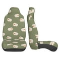 thumbnail image 4 of ZICANCN Car Seat Covers Front Seats Only, Green Kawaii Sheep Automotive Seat Covers Protectors for Cars Trucks Suv 2 Pack, 4 of 8