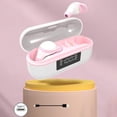 thumbnail image 2 of Auriculares Bluetooth TWS, verdaderamente inalámbricos, invisibles, con cancelación de ruido para juegos. Un rosa, 2 of 9