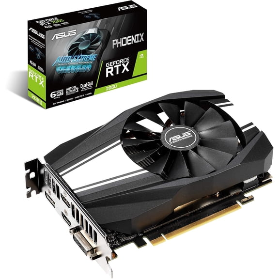 Restored ASUS Phoenix GeForce RTX 2060 6GB GDDR6 - Graphics Card (PH-RTX2060-6G)(Refurbished)