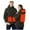 Army Green, variant on qucoqpe Heated Jacket with Hood (Unisex), 4 Heat Zones, USB Intelligent Constant Temperature, Winter Outdoor Waterproof Windproof Heated Coat for Women and Men (Battery Not Included)