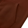 thumbnail image 5 of Tawop Men Jacket Long Sleeve Fleece Zip with Hood Color Block Mens Gift,Coffee,2XL, 5 of 6
