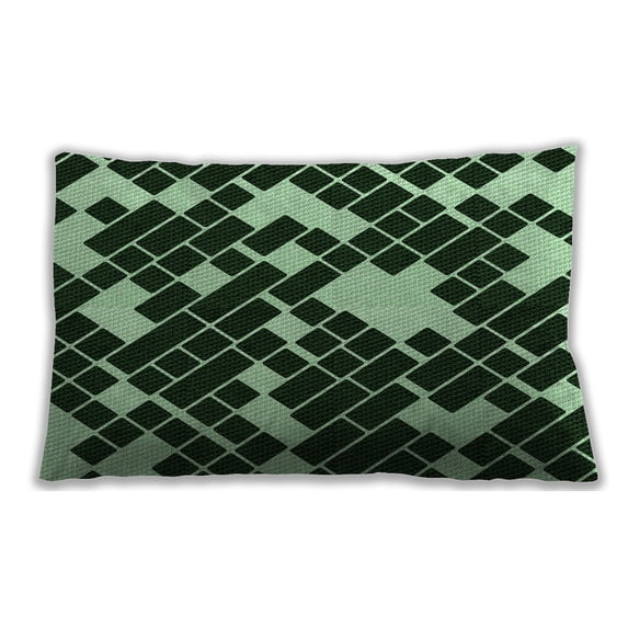 Ahgly Company Indoor Rectangular Contemporary Lumbar Throw Pillow, 13 inch by 19 inch