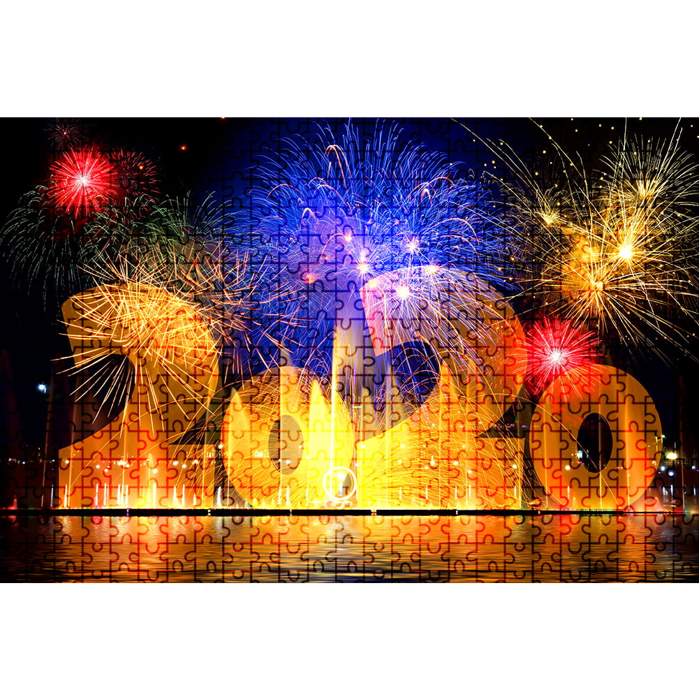 Gorgeous Fireworks 1000 Piece Jigsaw Puzzles Decompression Games Educational Toy 