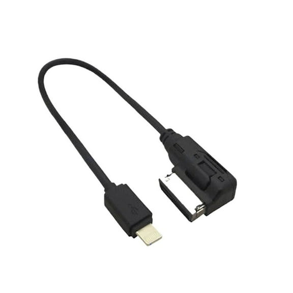 For USB Audi A3 Q5 Q7 AMI MDI AUX Adapter Charging Cables Black Car Audio Interface Cable For Iphone 5 6 7 8