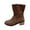 Brown, variant on Black Women'S Ankle Boots Suede Side Zipper Thin Thick Heel Fall Winter Casual Shoes For Outdoor Leisure Walking Daily Use