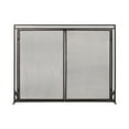 thumbnail image 6 of GDF Studio Kolten Modern Iron 2 Door Fireplace Screen, Black Brushed Gold, 6 of 12