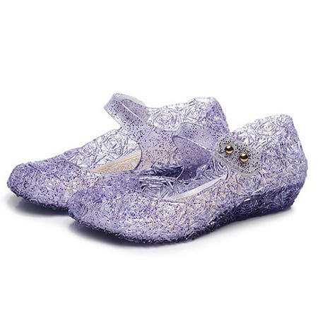 

〖Roliyen〗Toddler Shoes Princess Sandals Kids Infant Wedge Party Girls Jelly Cosplay Dance Toddler Shoes Baby Shoes