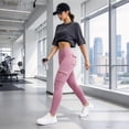 thumbnail image 4 of Jesvior Plus Size Women's High Waisted Cargo Yoga Leggings with Pockets Tummy Control Stretch Workout Leggings Running Athletic Gym Activewear, 4 of 9