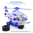 thumbnail image 1 of Helicóptero de policía para niños, juguete con luces y música, vehículo automático a batería que golpea y avanza, 1 of 8