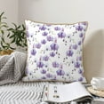 thumbnail image 6 of Xecao Orchids Flowers Print Soft Velvet Decorative Throw Pillow Covers, Square Cushion Cases for Bed, Sofa, Living Room, Car, and Indoor Outdoor Use-16"x16", 6 of 8