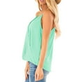 thumbnail image 5 of asdoklhq 2025 Summer Fall Womens Tops Clearance under $5 Fashion Sexy Casual Women Sleeveless Camis V-Neck Solid Ladies Tops Slim Vest Green L, 5 of 9
