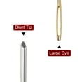thumbnail image 4 of Unique Bargains Large Eye Blunt Sewing Needles 2mm Dia Darning Needles, 2.36Inch , Golden 20 Pack, 4 of 5